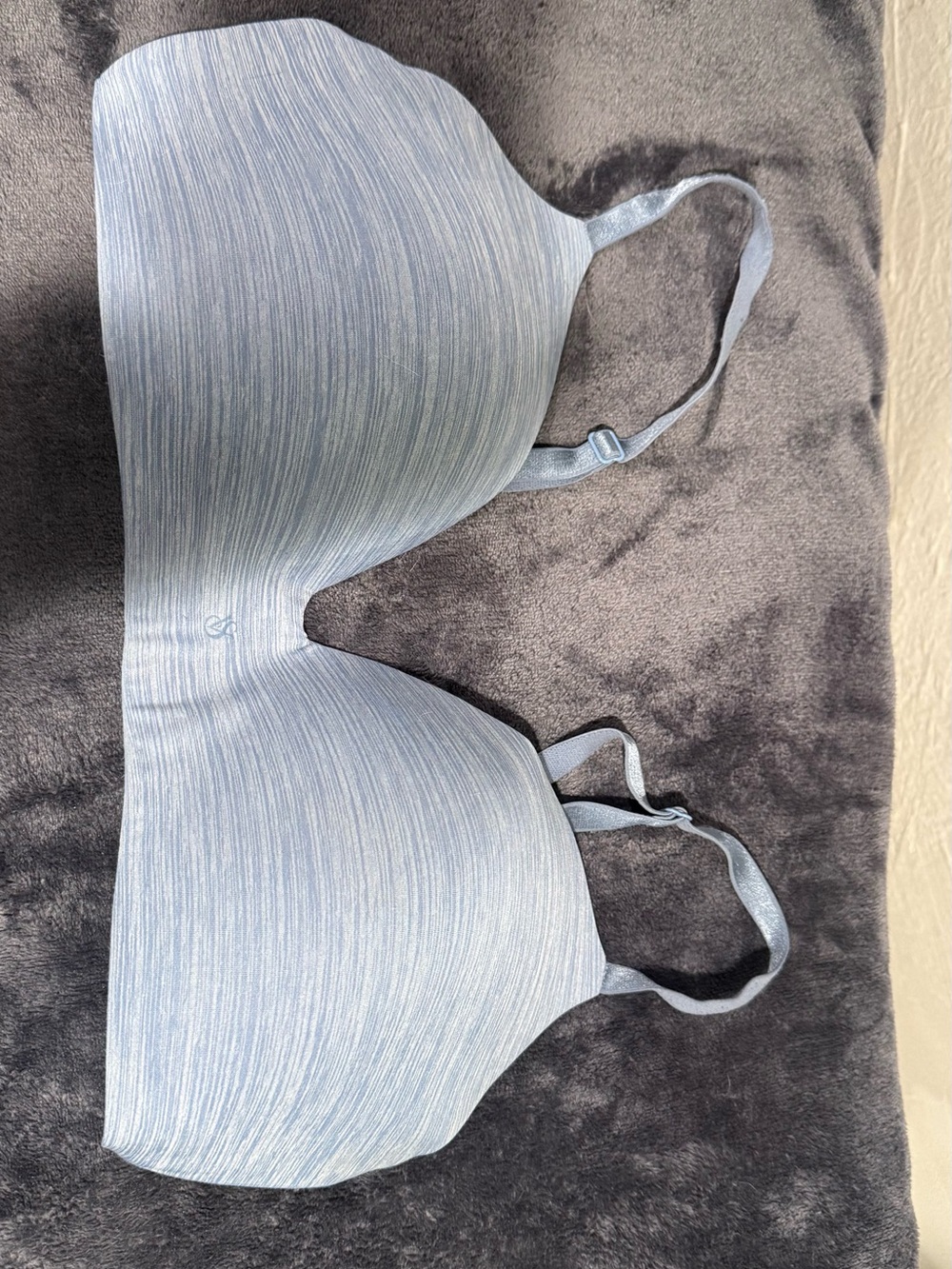 Victoria's Secret Light Blue Heathered Seamless T-Shirt Bra